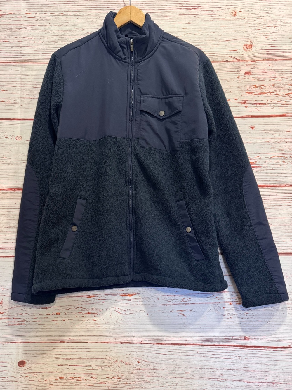 Vuori Morrow Sherpa Jacket in Black Sz XL